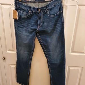 MEN'S SIZE W36 X 34L AXEL STRETCH BLUE JEANS